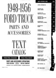 Previous Page - Ford Truck Parts and Accessories Text Catalog FD 9464 January 1964